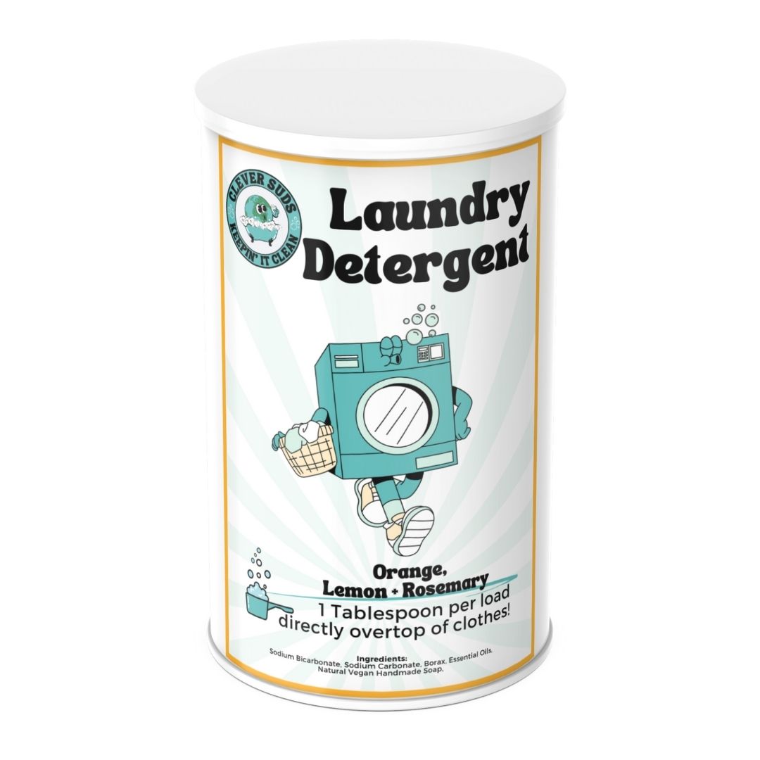 Clever Suds Laundry Detergent (1.5 lb | 30 Loads) - Rosemary, Lemon, + Orange